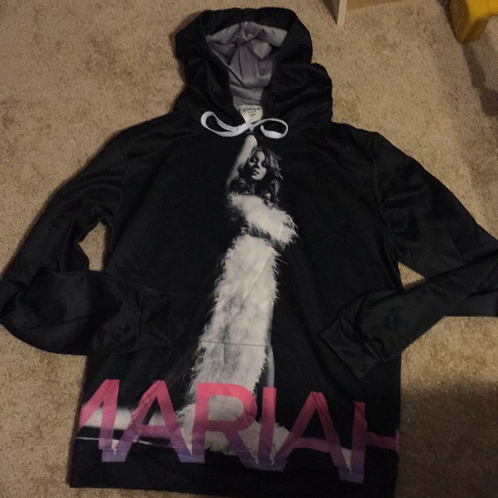 Mariah Carey double sided hoodie small NWOT